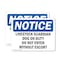 Signmission Livestock Guardian Dog On Duty Do Not Enter OSHA Notice Sign, Plastic, 14in W x 10in L, 2PK OS-2PACK-NS-P-1014-L-14020 - alternate 1